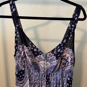Dress by ROMY size XL blue printed maxi